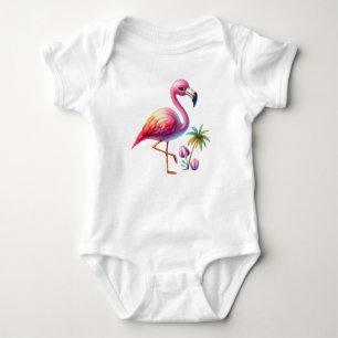 Body Clipart de dessin Flamant rose aquarelle