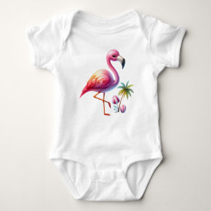 Body Clipart de dessin Flamant rose aquarelle