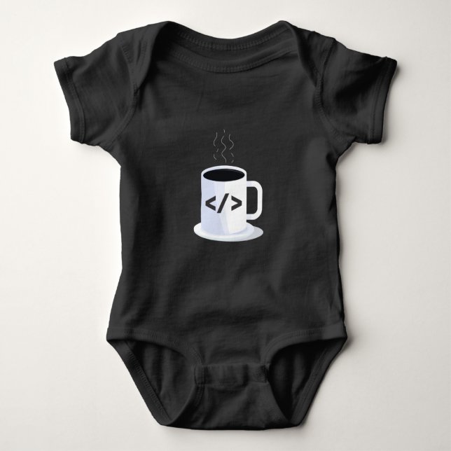 Body Code de programmation amusant pour le café de coda (Devant)