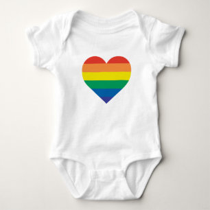 Body Coeur de bébé d'arc-en-ciel
