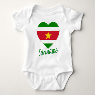 Body Coeur de drapeau du Surinam