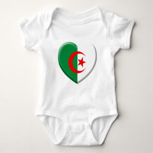 Body Coeur drapeau Algérie love