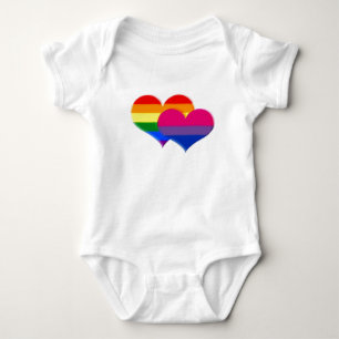 Body Coeurs de pastel de fierté de Bi de LGBT