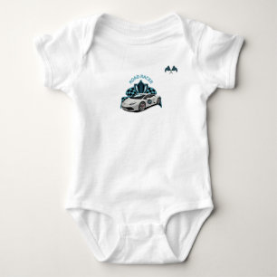 Body Coffret blanc bébé de voiture de course