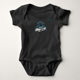 Body Coffret de bébé noir de voiture de course
