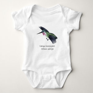 Body Colibri de Calliope avec le nom