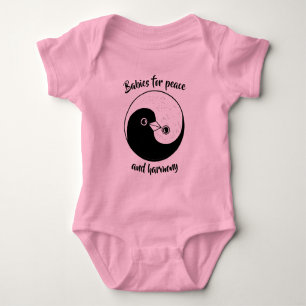 Body Colombes de paix de Yin Yang de combinaison de