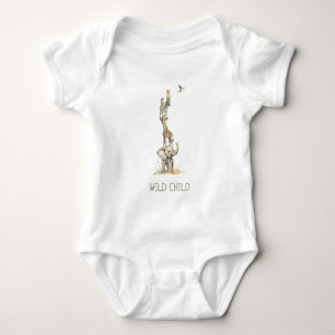 Body Combinaison bébé Animaux Safari Jungle WiLD CHILD