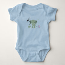 combinaison bébé éléphant blanc