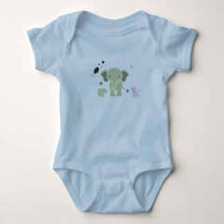 Body combinaison bébé éléphant blanc