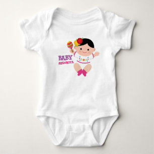 Body Combinaison bébé Fiesta, tenue bébé mexicaine