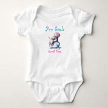 Combinaison bébé hockey bonhomme de neige mignon