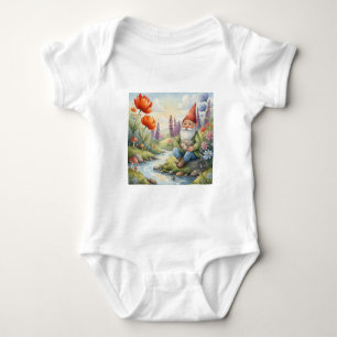 Body Combinaison bébé personnalisée gnomelourson coton