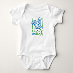 Body Combinaison chanceuse du chien du bébé