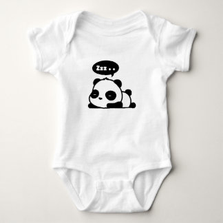 Body combinaison de bébé avec un panda somnolent mignon