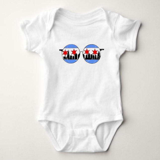 Body combinaison de bébé de chicagoggles (Devant)
