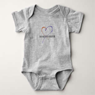 Body Combinaison de bébé de guerrier de coeur