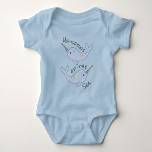 Body Combinaison de bébé de licornes de mer de Narwha