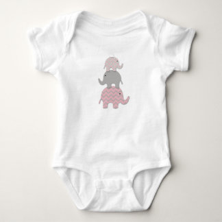 Body Combinaison de bébé d'éléphant rose