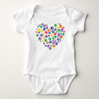 Body Combinaison de bébé d'empreintes de pattes