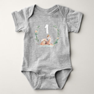 Body Combinaison de naissance Cerf Winter Onederland 1 