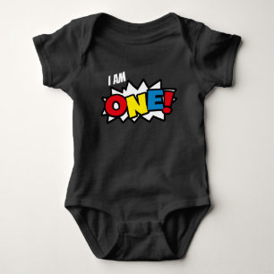 Body Combinaison de noir de bébé de super héros, ęr