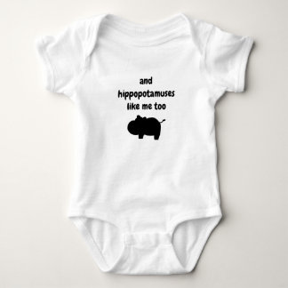 Body Combinaison de nourrisson d'hippopotame