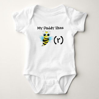Body Combinaison drôle d'abeille pour le bébé. Mon papa