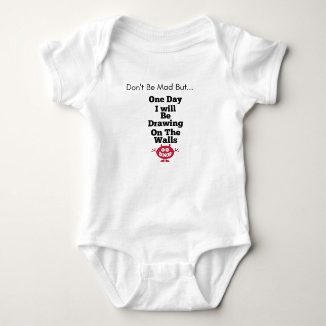 Body Combinaison drôle de bébé d'énonciation (Devant)