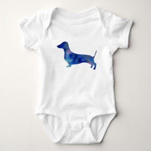 Body Combinaison du Jersey de bébé, chien blanc de