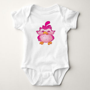 Body Combinaison effrontée rose d'oiseau