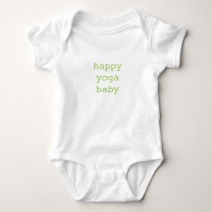 Body Combinaison organique de bébé heureux de yoga