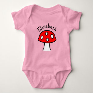 Body Combinaison rouge de bébé de champignon