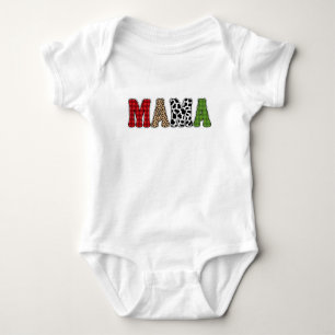 Body Conception de motif à carreaux de Mama Noël