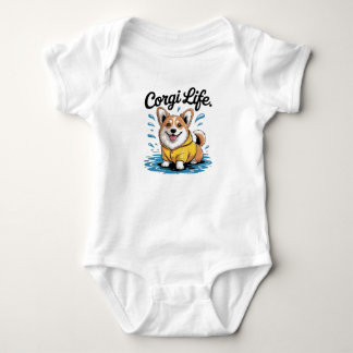 Body Corgi Life – Cute Dog in Raincoat Vintage