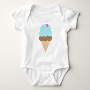 Body Cornet de crème glacée bleu