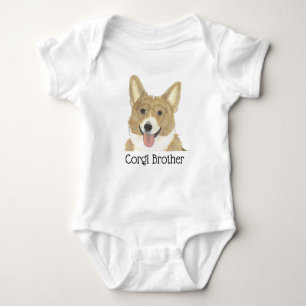 Body Corps de chien Corgi fauve et blanc personnalisé