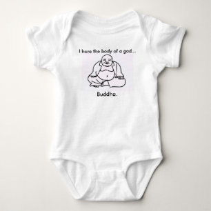 Body Corps de combinaison drôle de bébé "d'un dieu