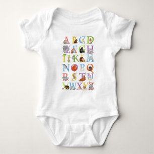 Body Costume bébé ABC animal (version bleue)