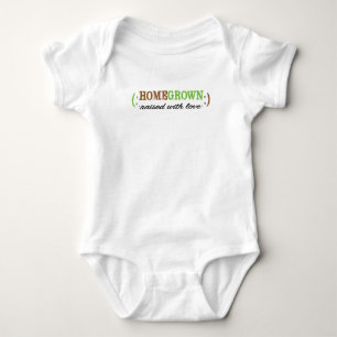 Body Costume bébé American Apparel "HomeGrown"/Vert