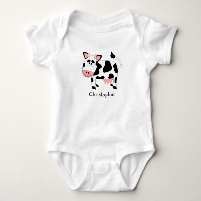 Body Costume bébé Cow Design (Devant)