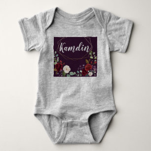 Body Costume corporel pour bébé personnalisé Plum viole
