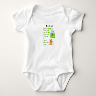 Body Costume corporel pour fille bébé avec message spéc