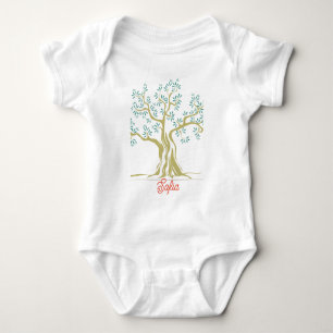 Body Costume de bébé d'olivier Personnalisé