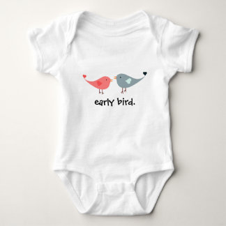 Body costume de bébé en début d'oiseau avec des dessins
