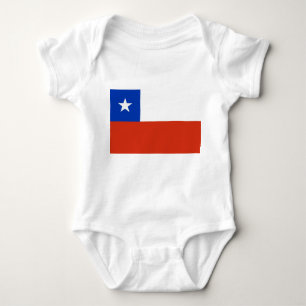 Body Costume de bébé patriotique avec drapeau Chili