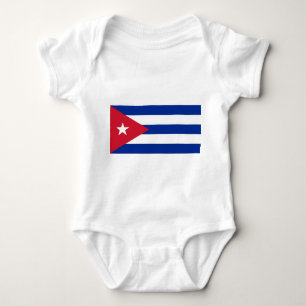 Body Costume de bébé patriotique avec drapeau Cuba