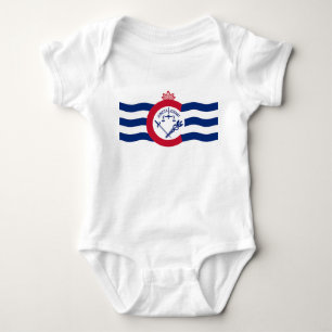 Body Costume de bébé patriotique avec drapeau de Cincin