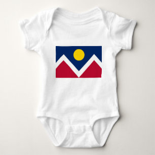 Body Costume de bébé patriotique avec drapeau de Denver