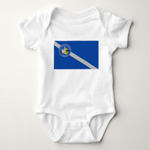 Body Costume de bébé patriotique avec drapeau de Las Ve